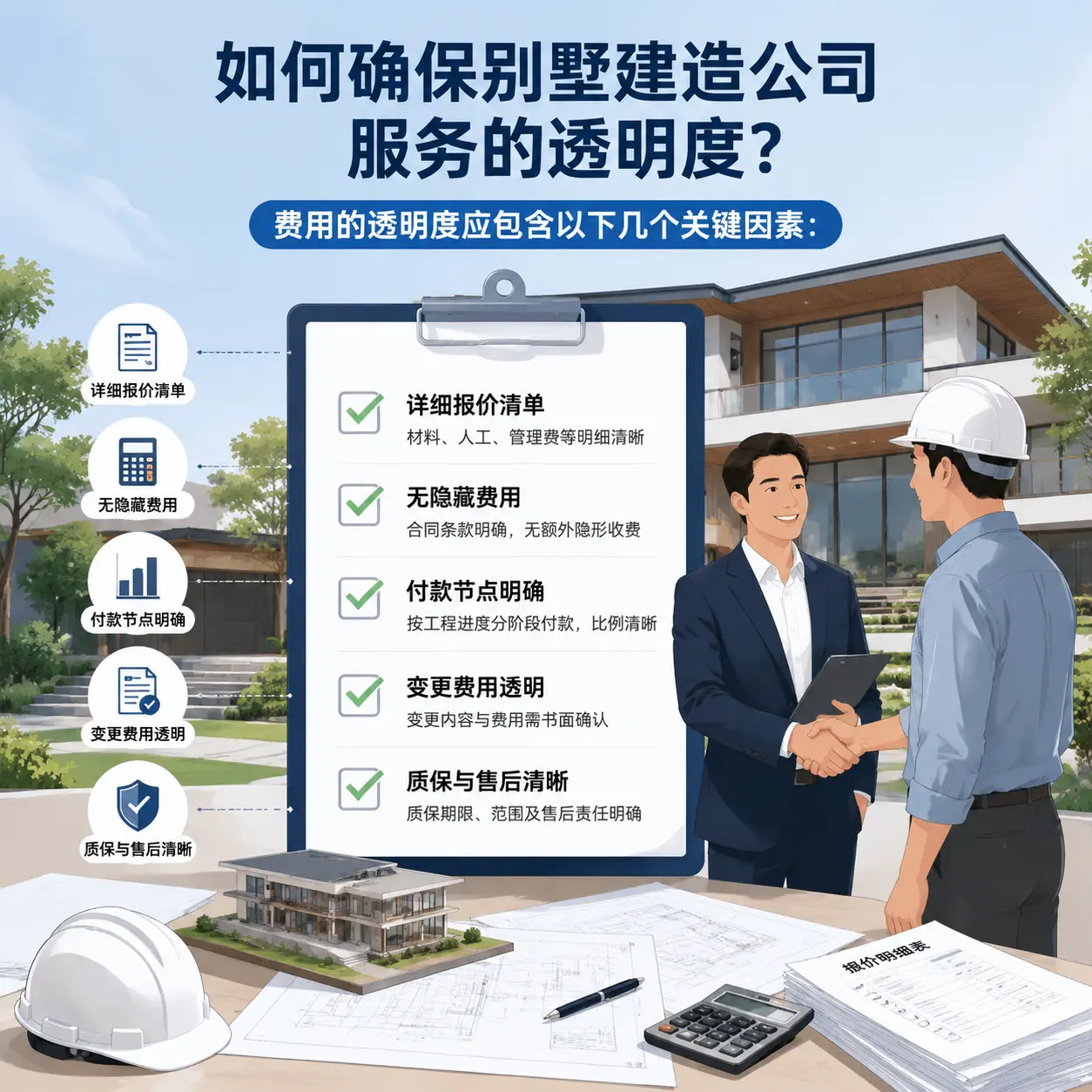 在 红花岗 如何确保别墅建造公司服务的透明度？
