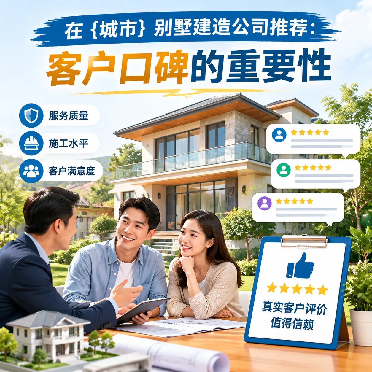 在 红花岗 别墅建造公司推荐：客户口碑的重要性