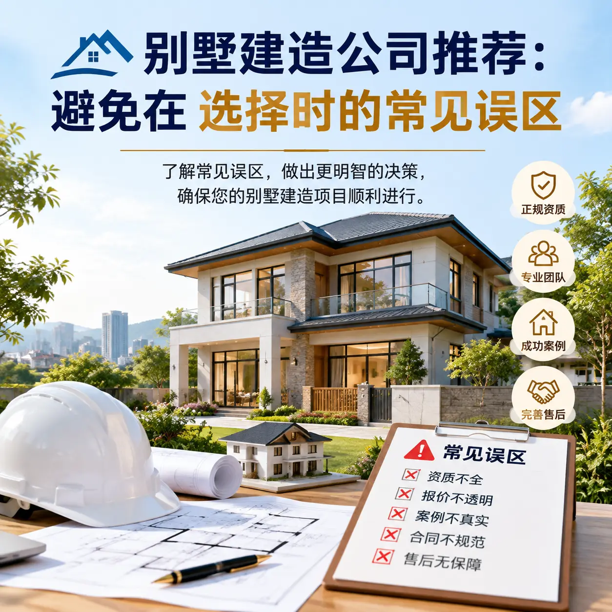 别墅建造公司推荐：避免在 红花岗 选择时的常见误区