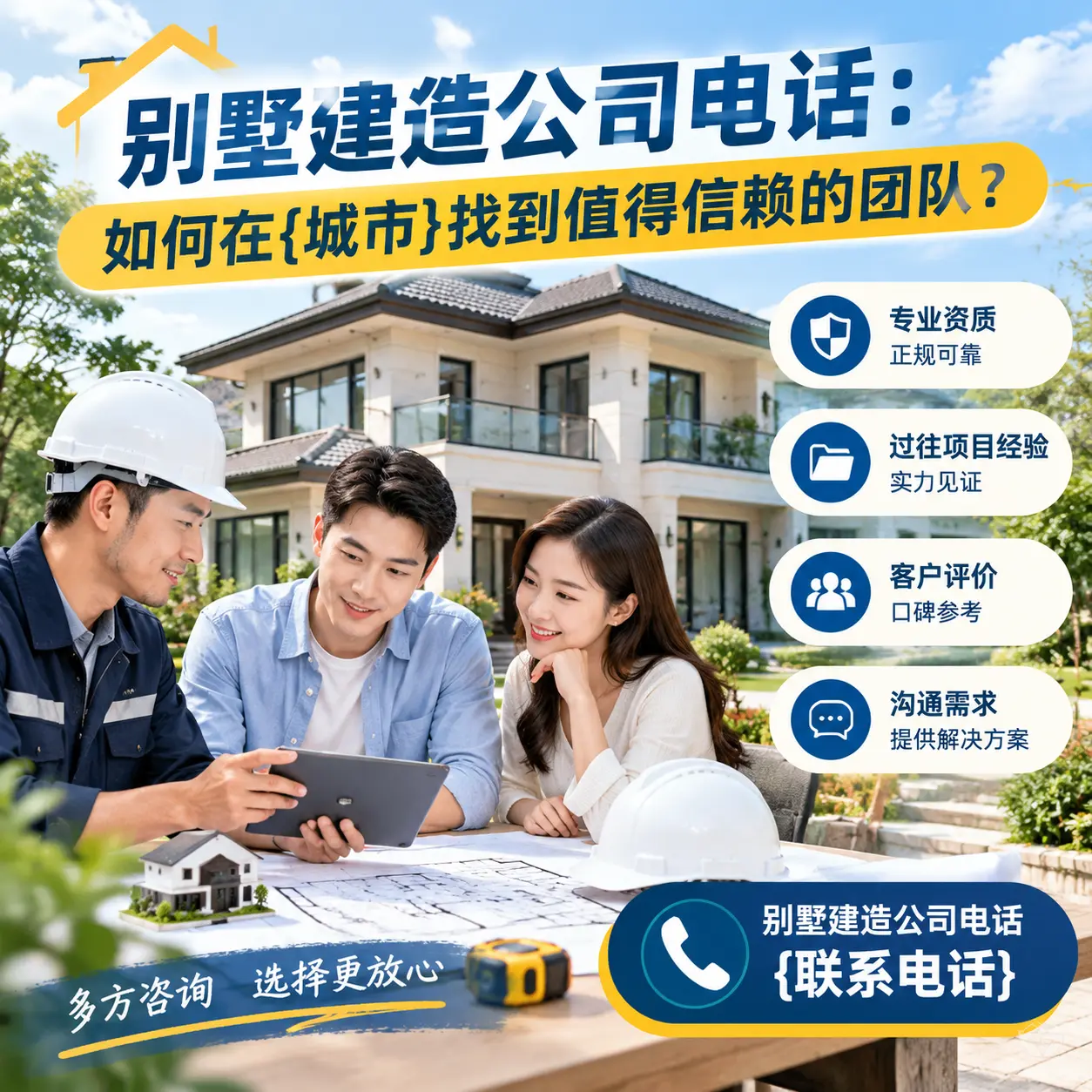 别墅建造公司电话：如何在红花岗找到值得信赖的团队？