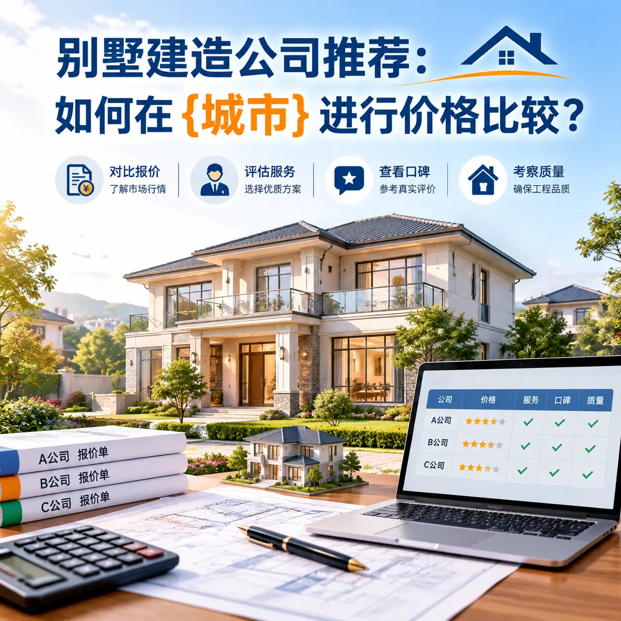 别墅建造公司推荐:如何在 红花岗 进行价格比较?