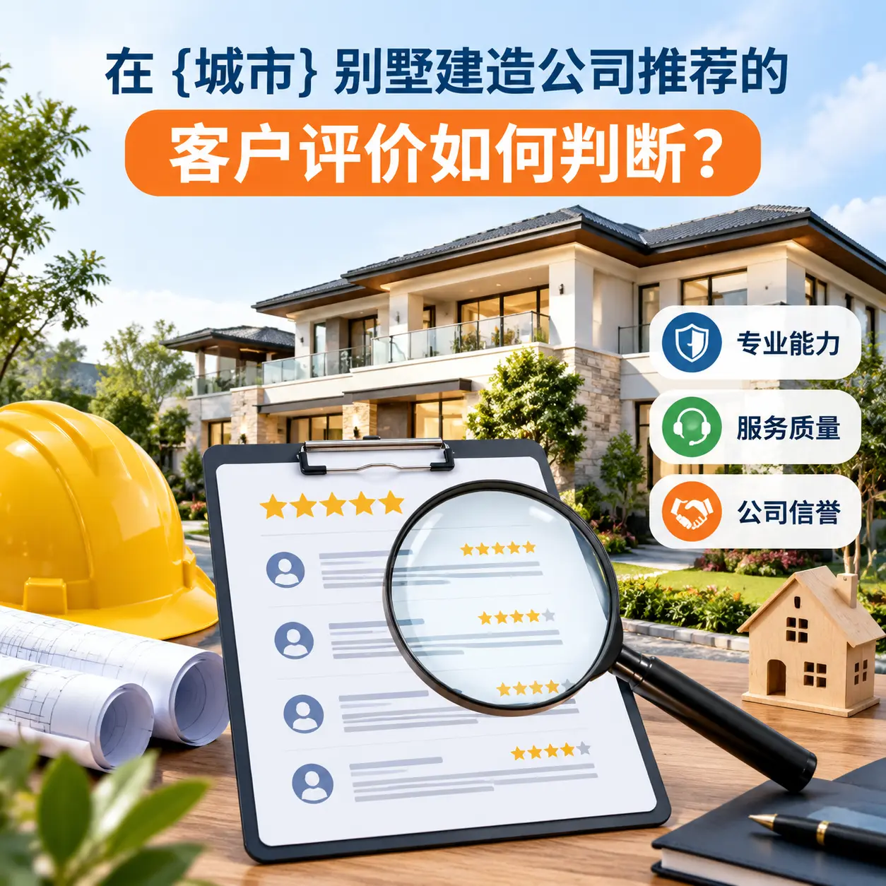 在 红花岗 别墅建造公司推荐的客户评价如何判断？