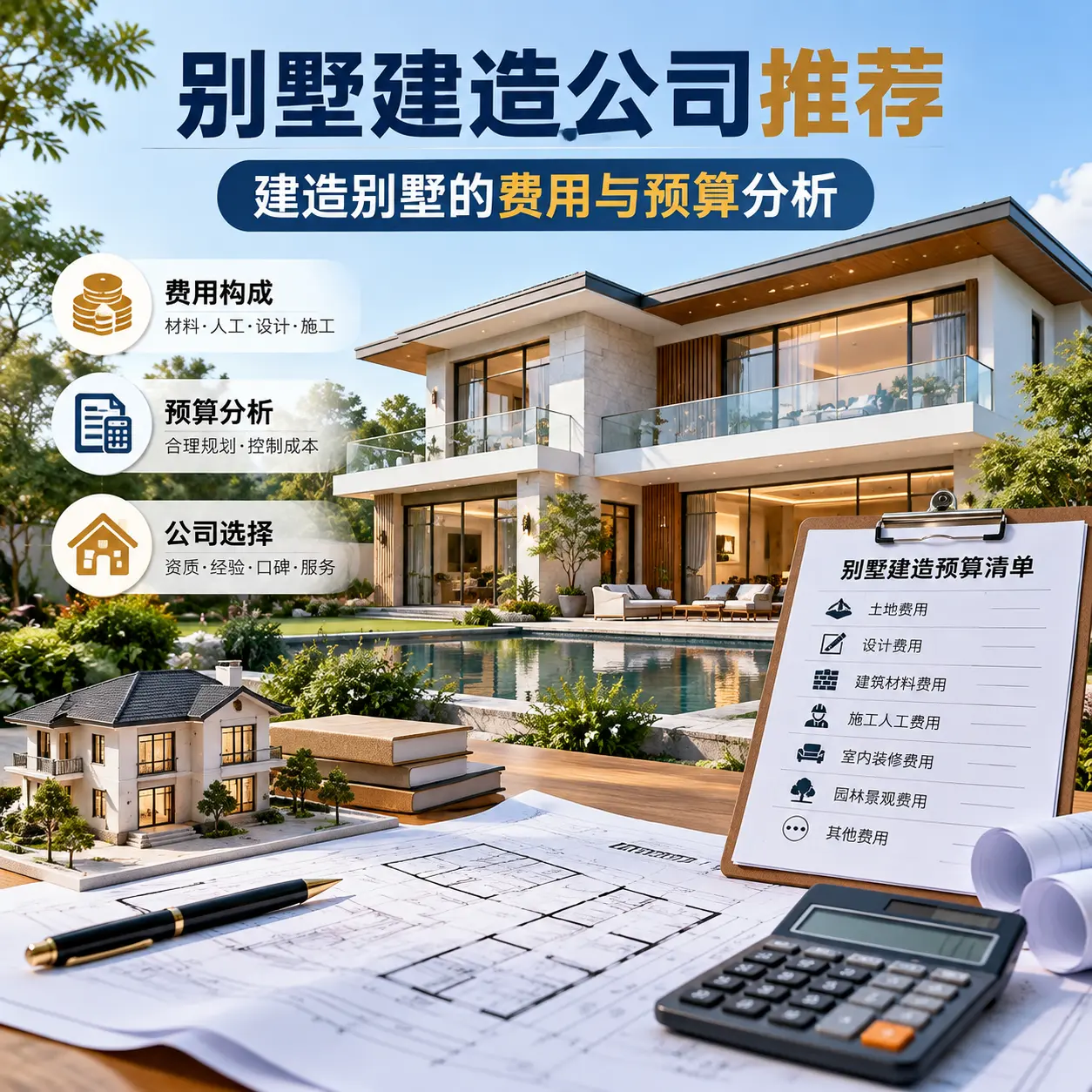别墅建造公司推荐: 红花岗 建造别墅的费用与预算分析