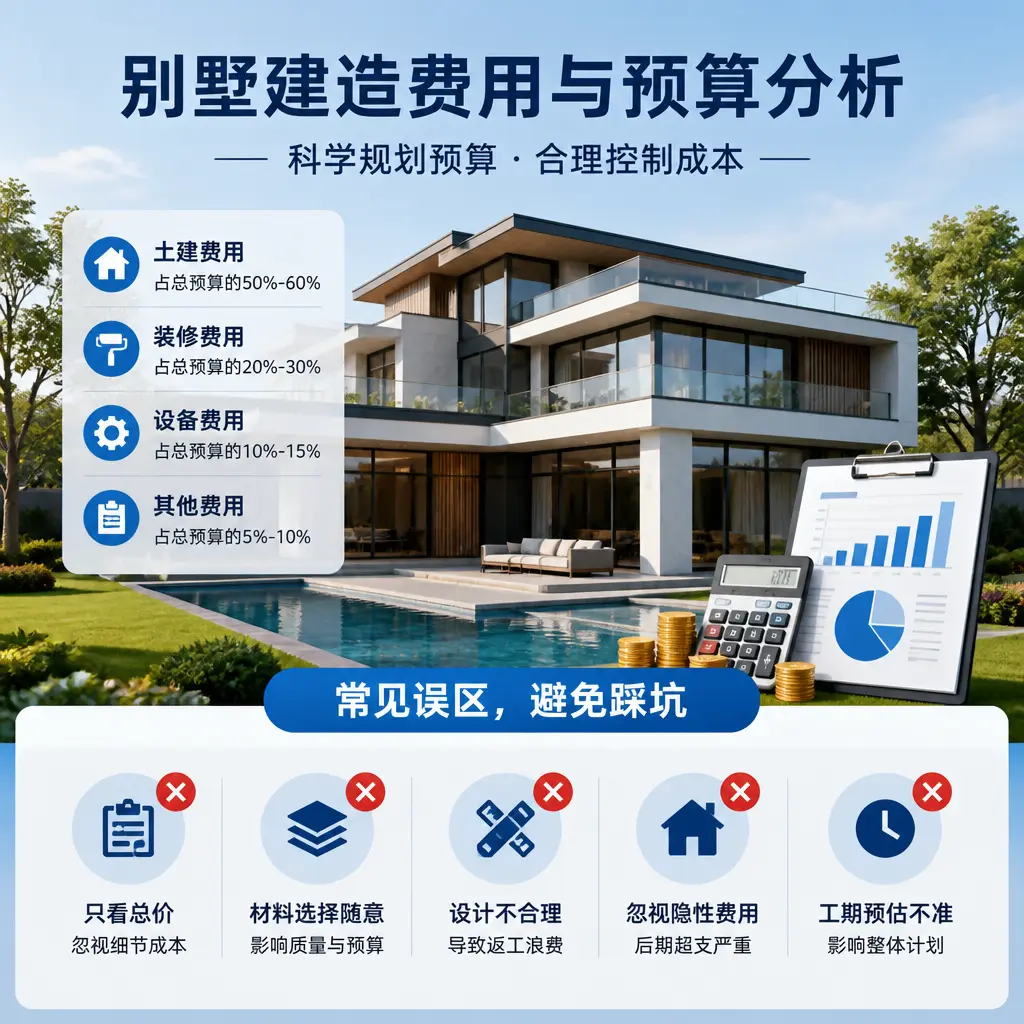 别墅建造公司推荐: 红花岗 建造别墅的费用与预算分析