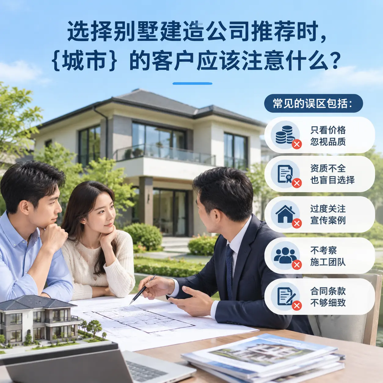 选择别墅建造公司推荐时,红花岗 的客户应该注意什么?