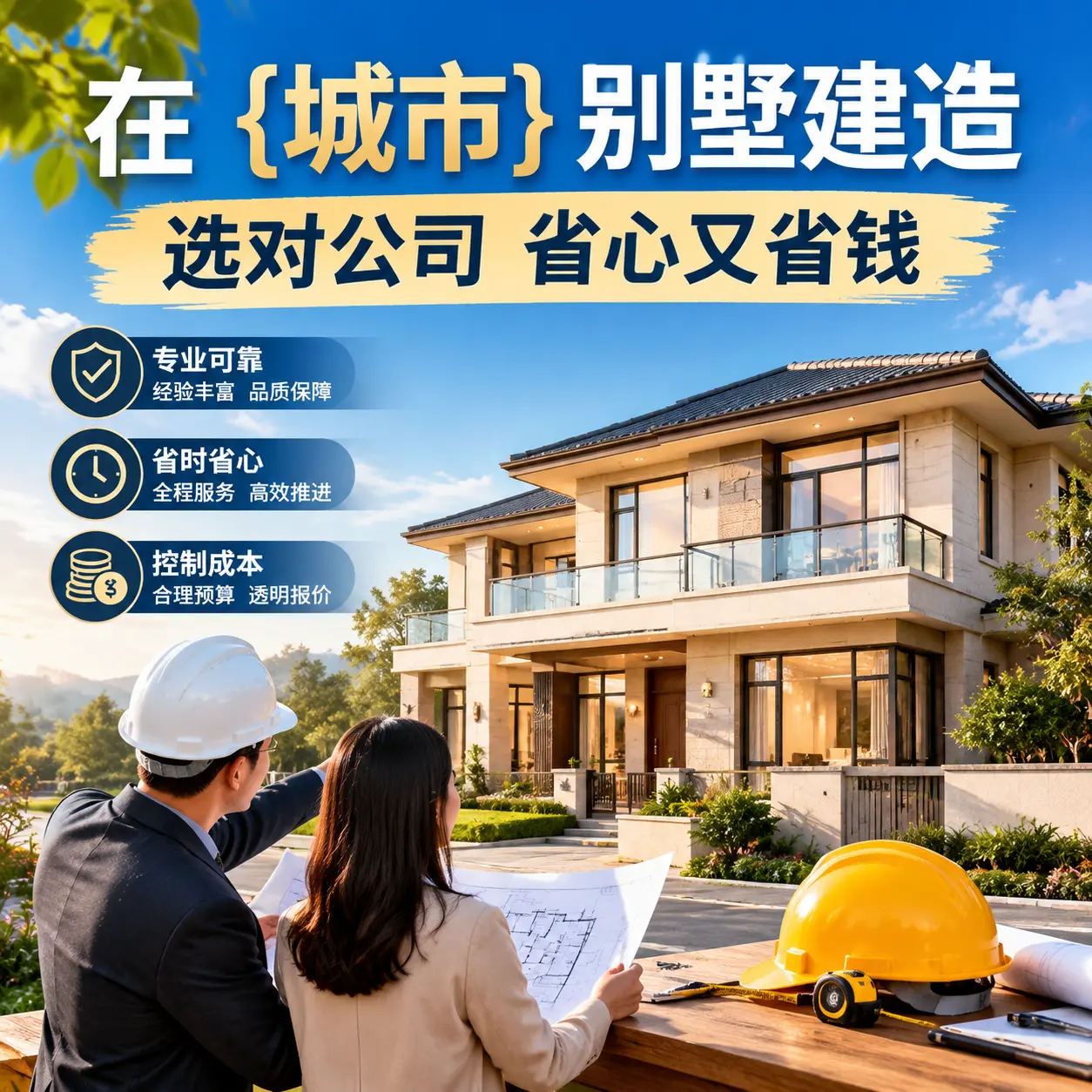 在 红花岗 别墅建造，选对公司省心又省钱