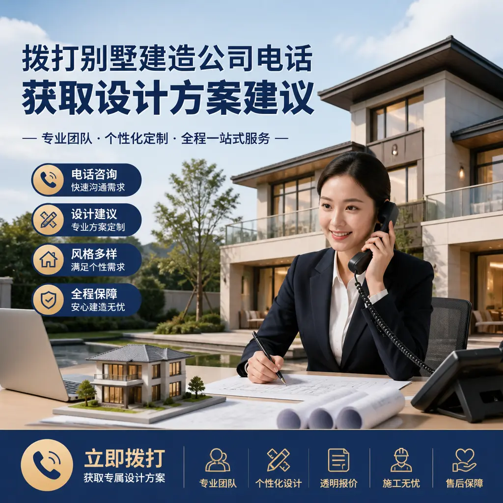 拨打红花岗别墅建造公司电话，获取设计方案建议