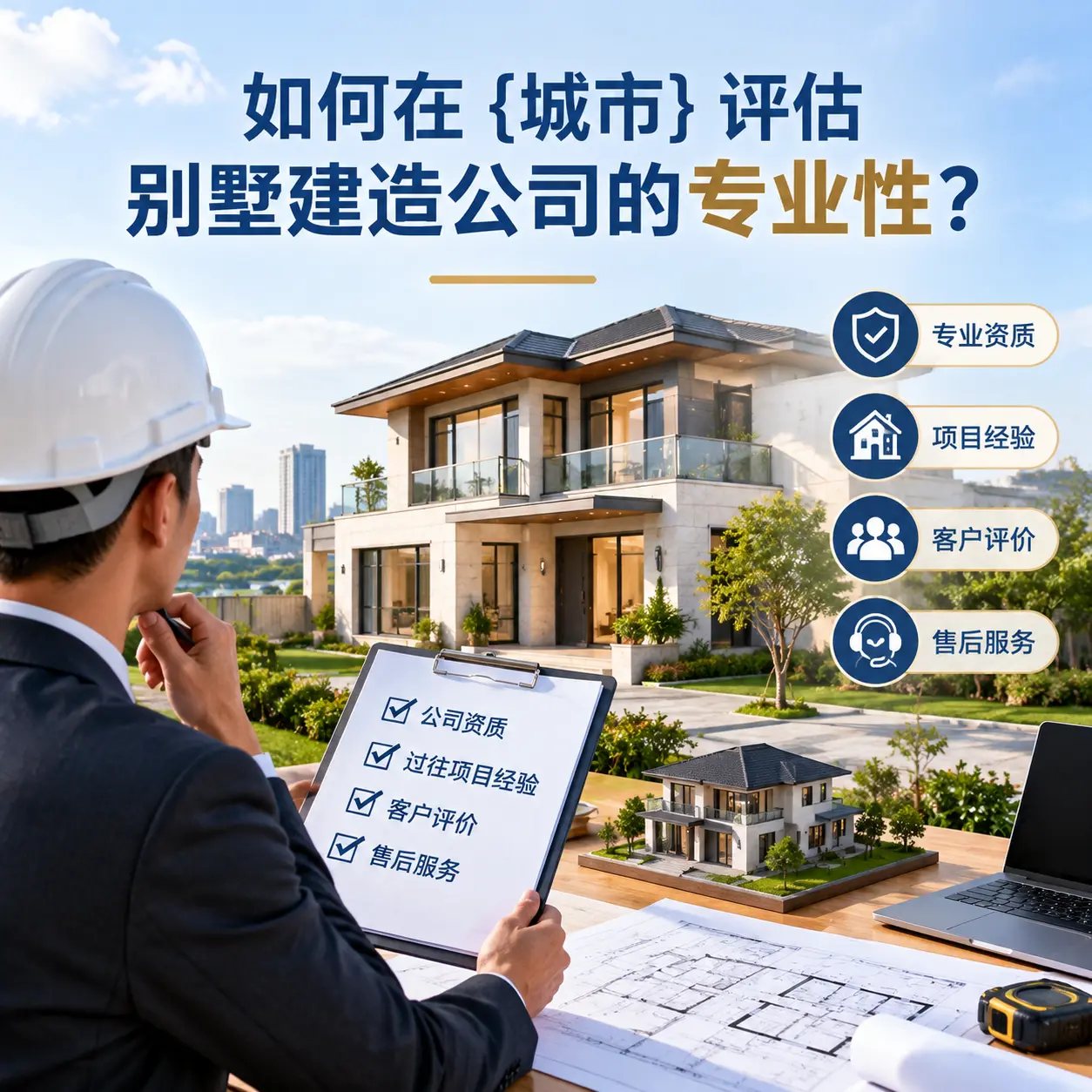 如何在 红花岗 评估别墅建造公司的专业性？